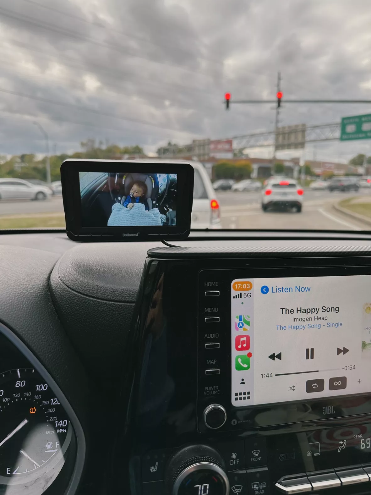 DoHonest Baby Car Camera HD 1080P: 360° Rotating Plug