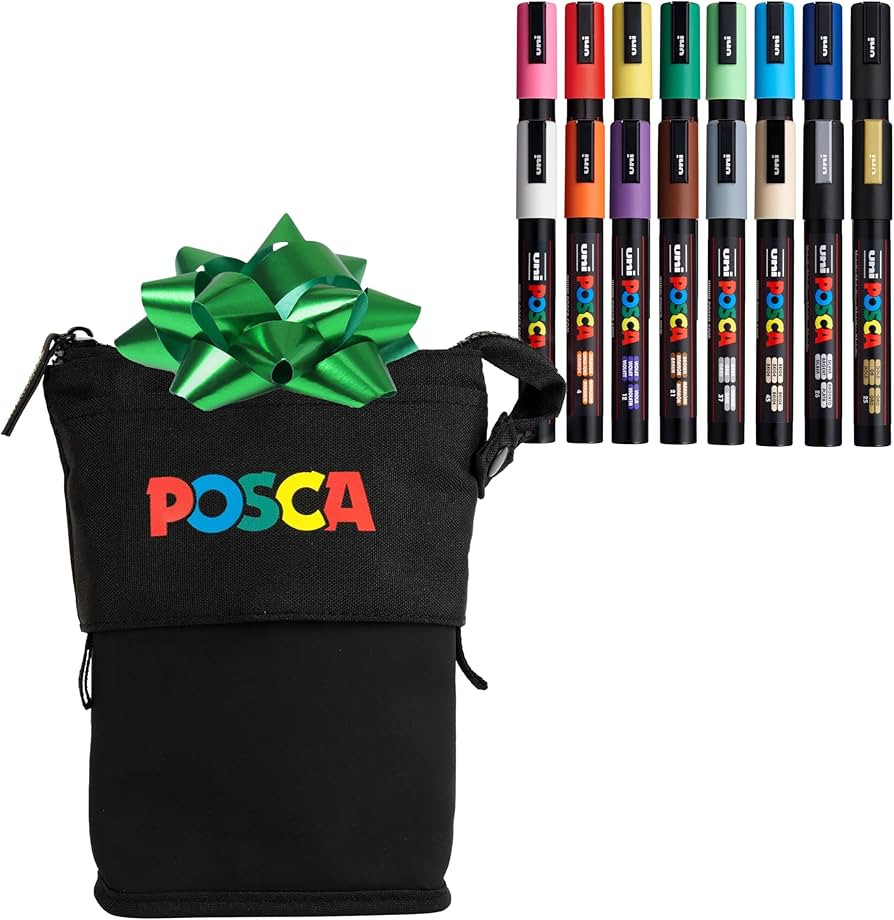 Posca Exclusive Holiday 5M Paint Markers Gift Set of 16 with Carrying Case, Great for Children an... | Amazon (US)