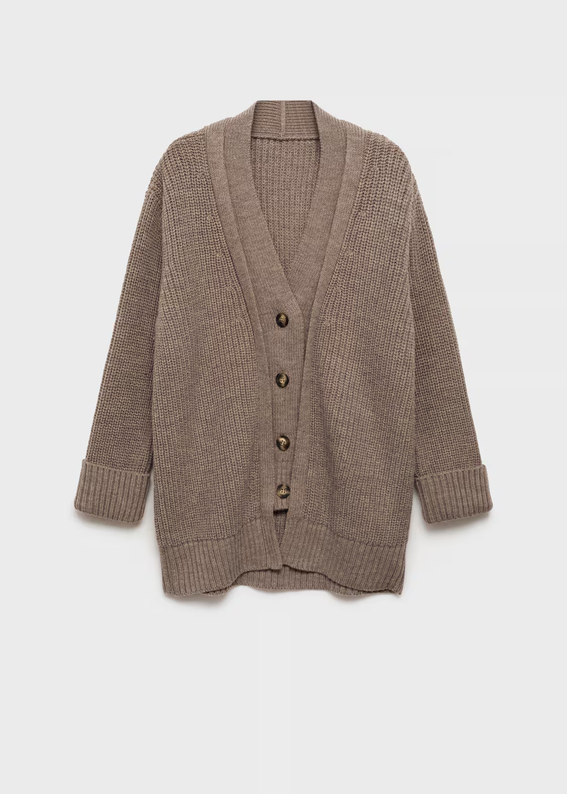 Oversized cardigan with buttons | MANGO (UK)