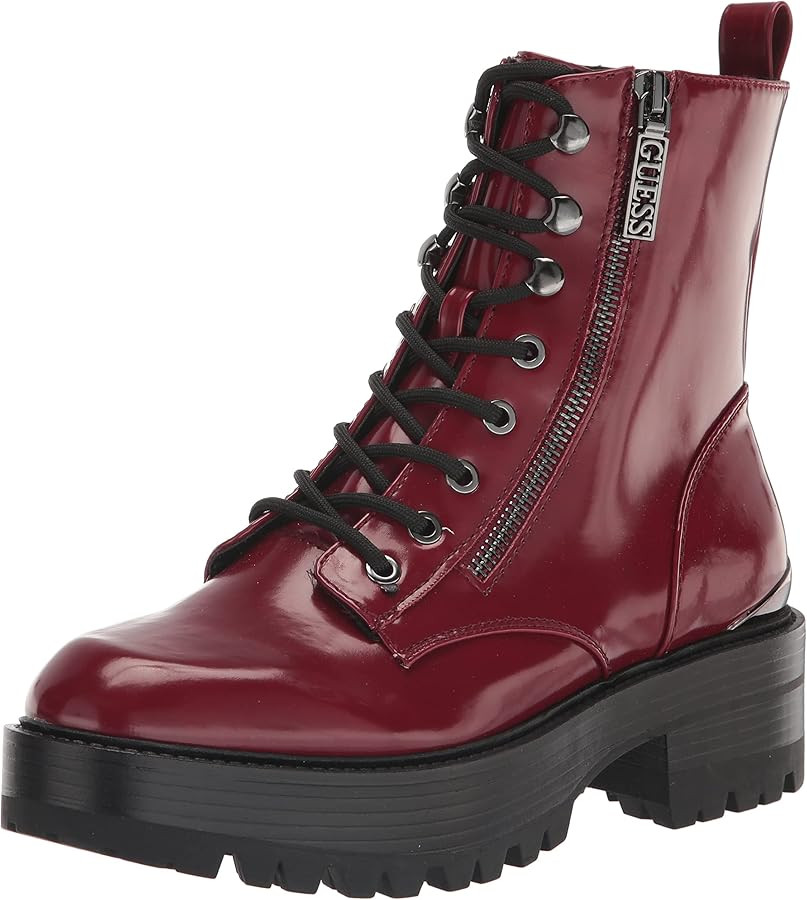GUESS Women's Fearne Combat Boot | Amazon (US)