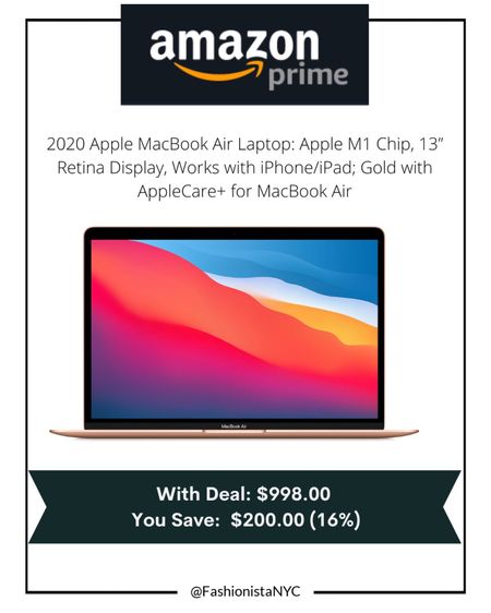 Black Friday / Cyber Monday SALE at Amazon!!! 
MacBook - Apple Laptop - Computer -

Follow my shop @fashionistanyc on the @shop.LTK app to shop this post and get my exclusive app-only content!

#liketkit #LTKsalealert #LTKfamily #LTKCyberweek #LTKGiftGuide #LTKHoliday
@shop.ltk
https://liketk.it/3VIeJ