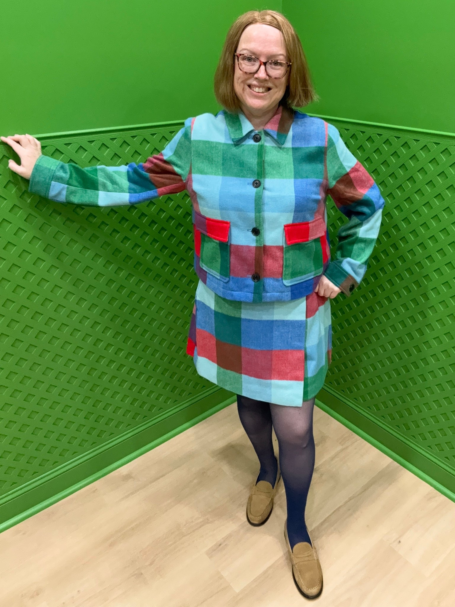 I love fun colors and patterns, especially at Christmas time. So this plaid skirt and jacket set is perfect for so many upcoming holiday parties. To tone it down a bit for a date night or brunch, I can just wear a solid color shirt without the jacket or pair the jacket with jeans for a super casual Christmas party look. It seems to fit true to size, I’m wearing a 16 in the skirt and XL in the jacket. Best of all…the whole outfit is less than $75!

#LTKOver40 #LTKHoliday #LTKMidsize