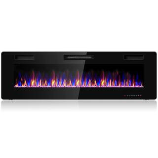 Costway 5100 BTU 60 in. Remote Control Wall Electric Fireplace Furnace GHM0255 - The Home Depot | The Home Depot