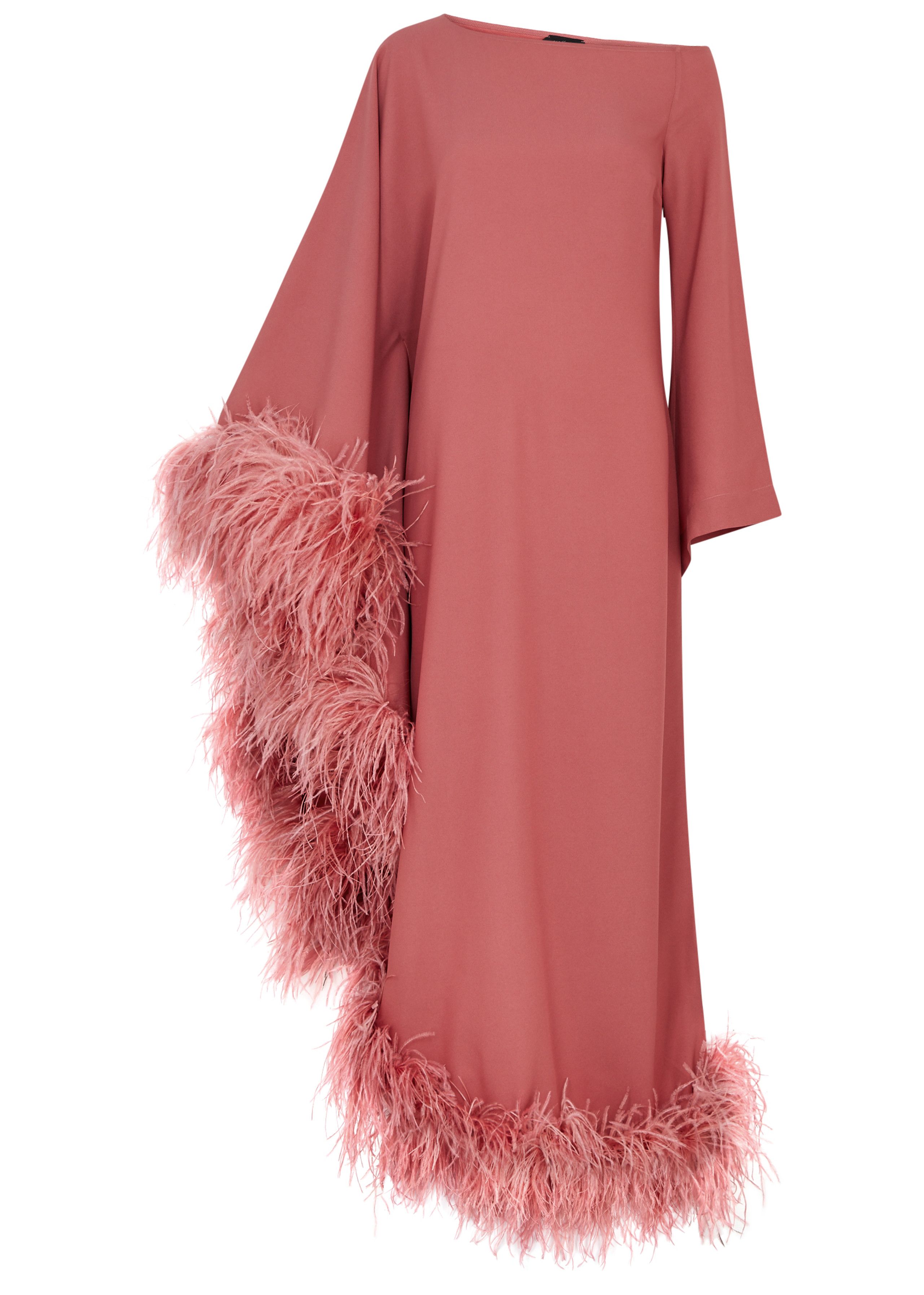 Ubud feather-trimmed maxi dress | Harvey Nichols (Global)