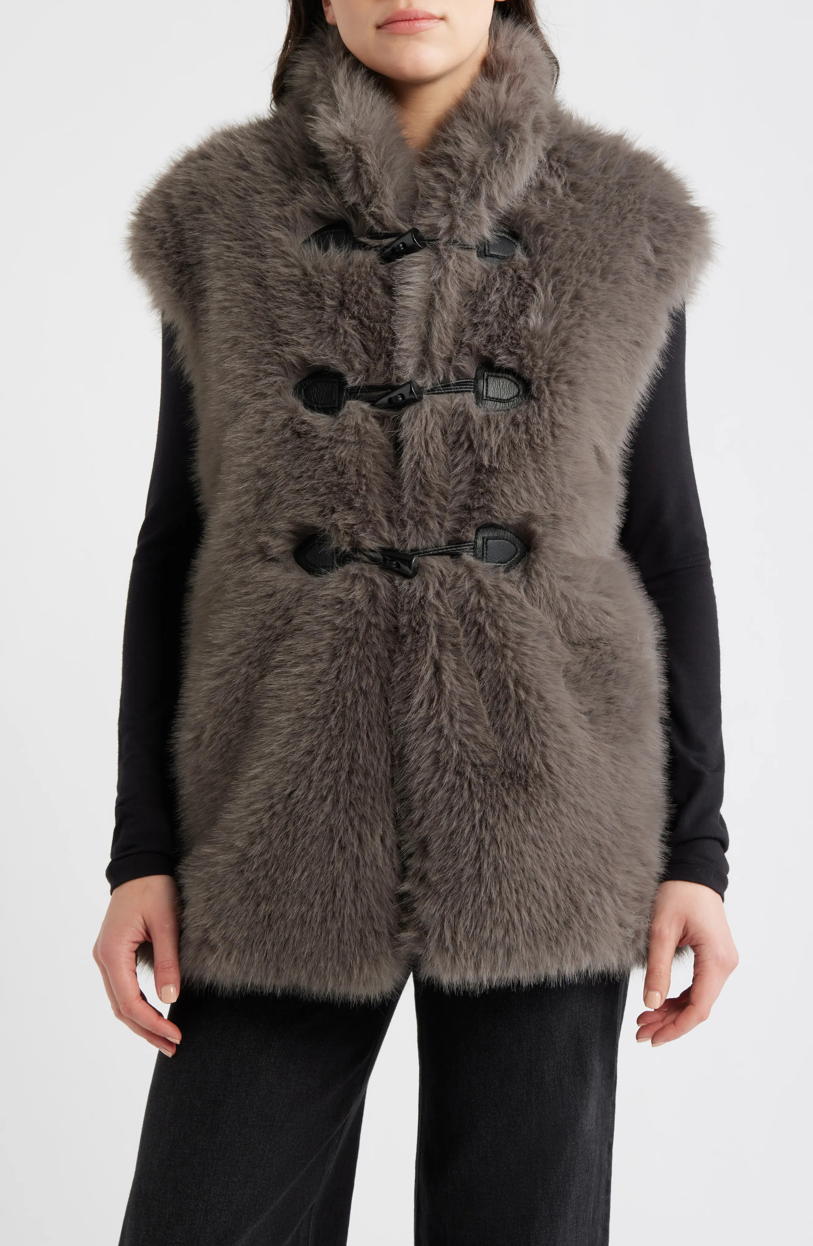 Faux Fox Fur Vest (Women) | Nordstrom | Nordstrom