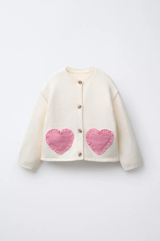 HEART POCKET CARDIGAN | Zara US