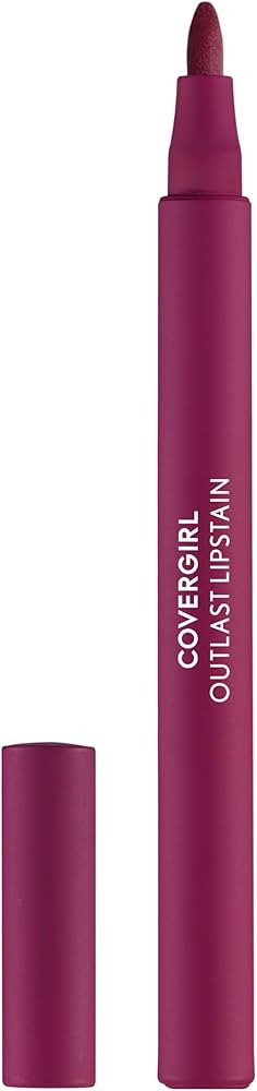 COVERGIRL Outlast, 60 Plum Berry, Lipstain, Smooth Application, Precise Pen-Like Tip, Transfer-Pr... | Amazon (US)