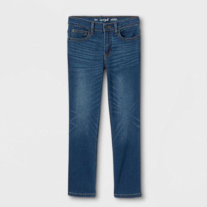 Boys' Straight Fit Stretch Jeans - Cat & Jack™ | Target