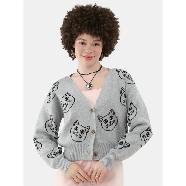 No Boundaries Novelty Sweater, Women's and Women's Plus | Walmart (US)