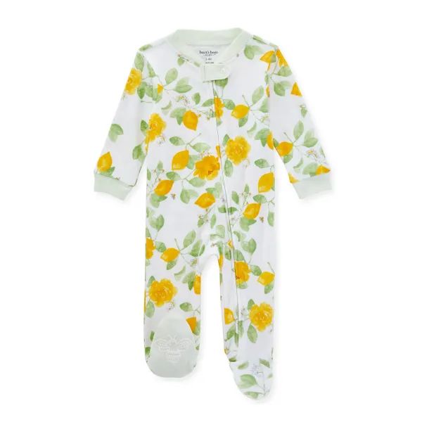 Lemon Floral Organic Cotton Sleep & Play | Burts Bees Baby