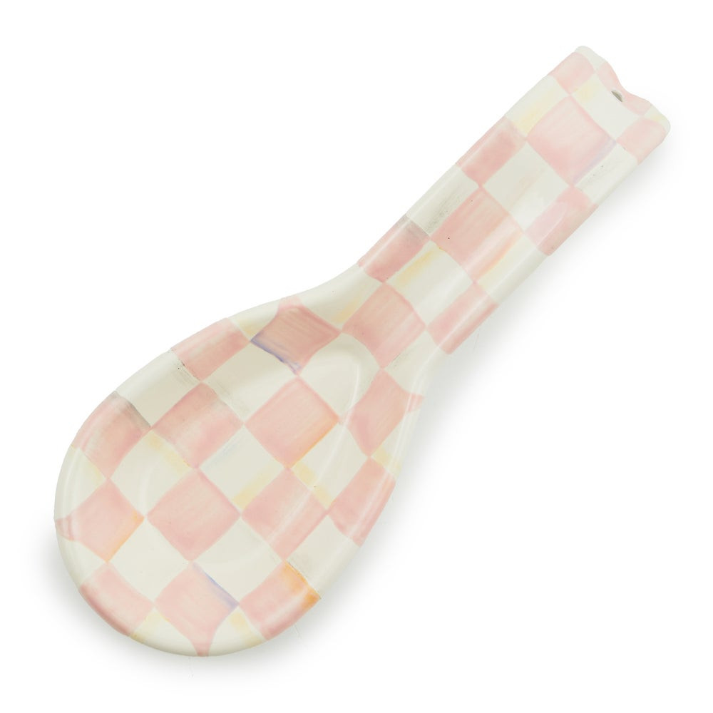 Rosy Check Spoon Rest | MacKenzie-Childs