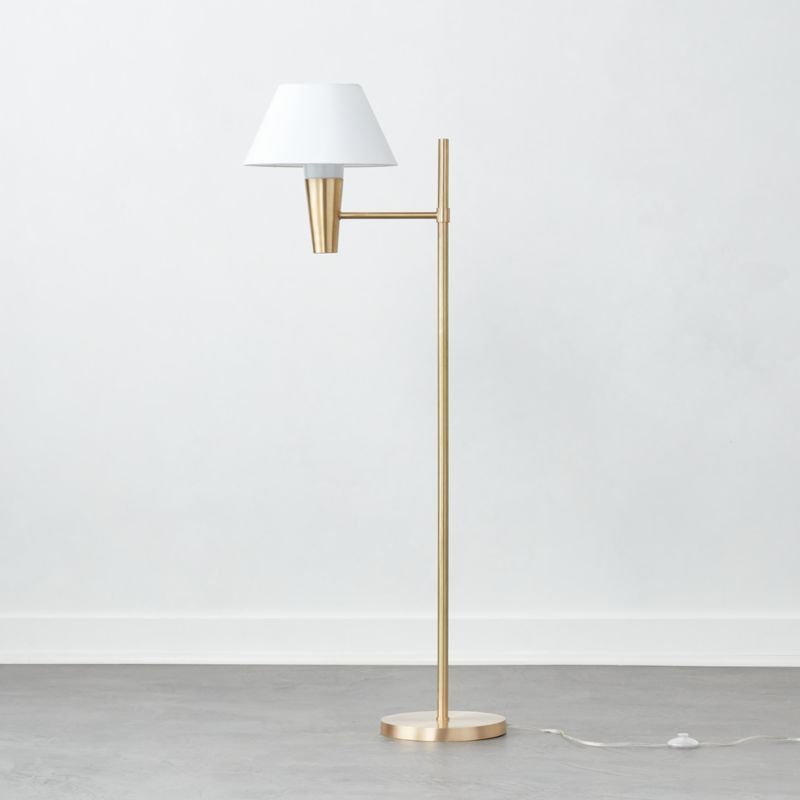 Paul McCobb Exposior Brass Floor Lamp Model 2009 | CB2 | CB2