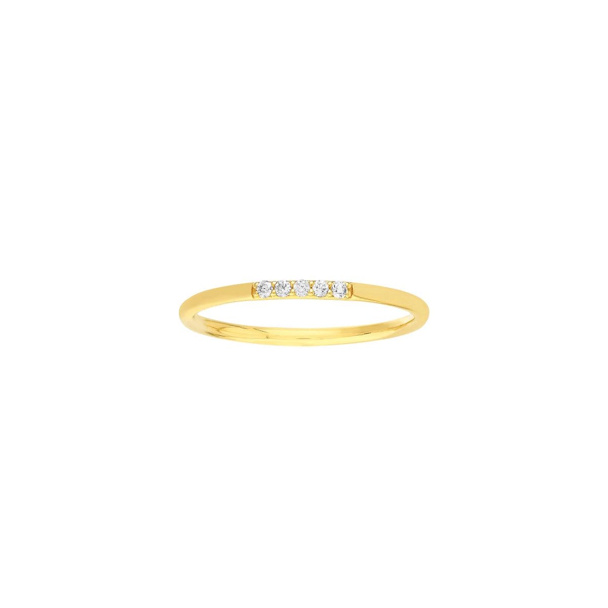 Petite Diamond Stacking Ring | Henri Noel Fine Jewelry