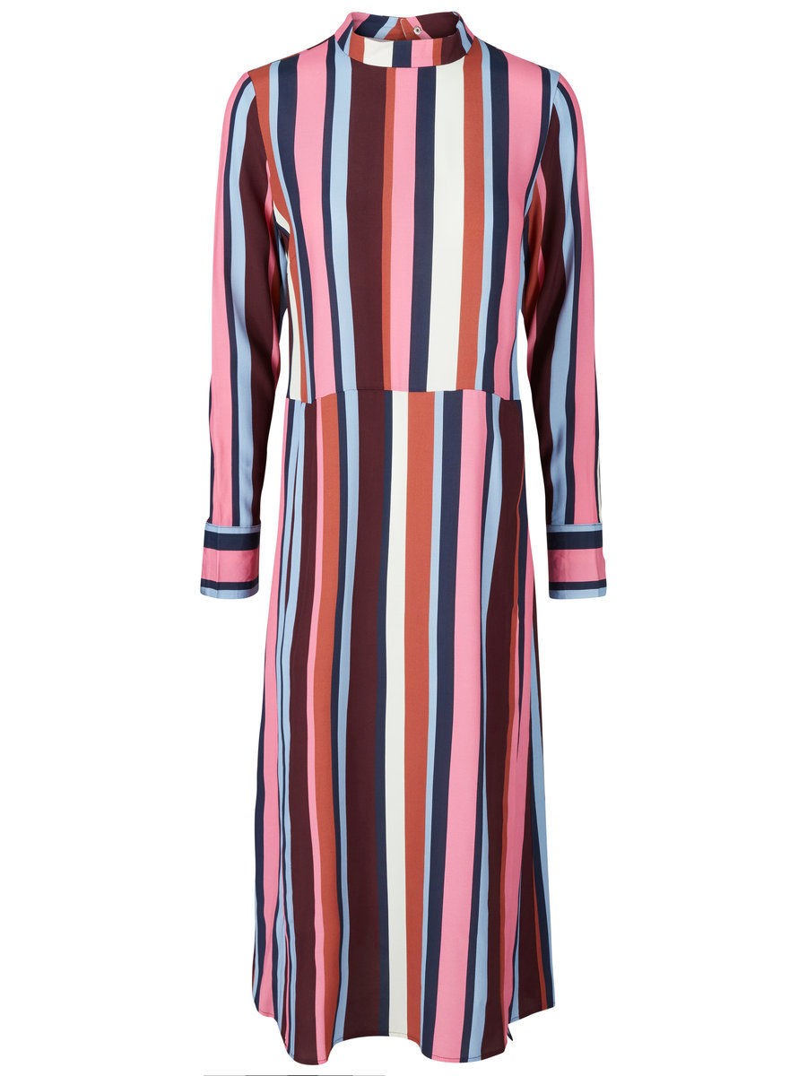 GESTREIFTES KLEID MIT LANGEN ÄRMELN | The Founded (DE)