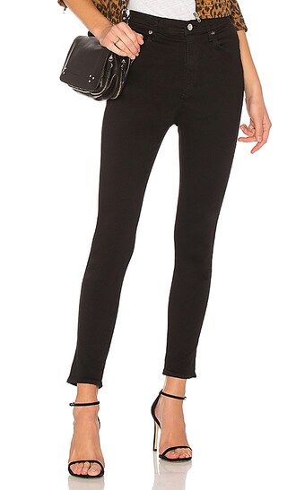 AGOLDE Roxanne Super High Rise Skinny in Black. - size 32 (also in 23, 24, 25, 26) | Revolve Clothing (Global)