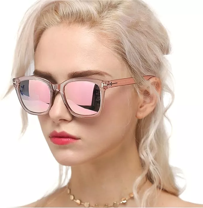 LVIOE Polarized Sunglasses for Women, Rhinestone Wrap Around Sunglasses  with UV Protection Lens LS008 - Yahoo Shopping