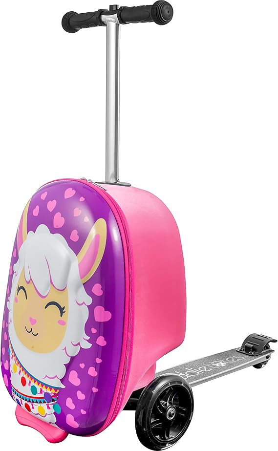 Kiddietotes 3-D Hardshell Ride On Suitcase Scooter for Kids - Cute Lightweight Kids Carry-On Lugg... | Amazon (US)