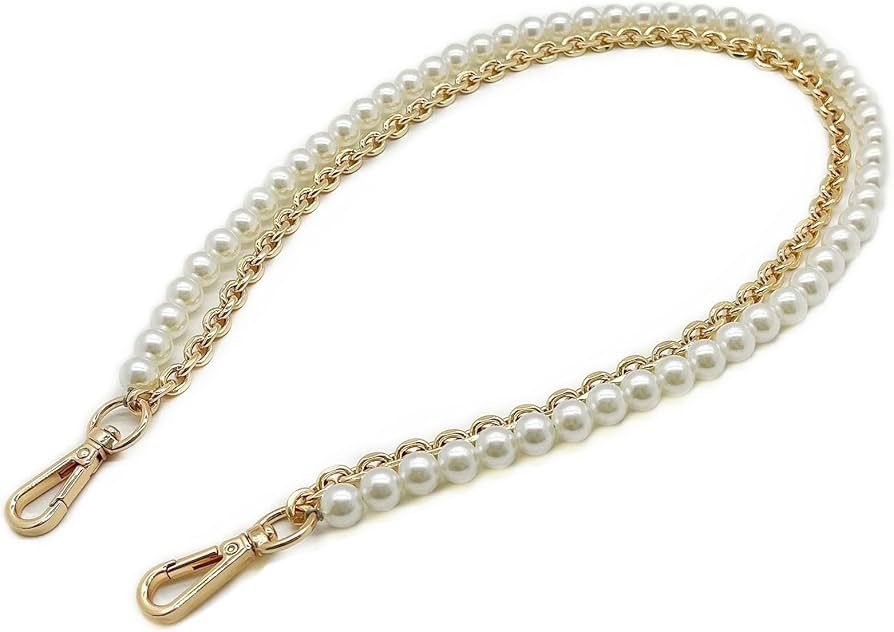 Model Worker 23.6" Imitation Pearl Chain Purse Strap Replacement Handbag Shoulder Bag Clutches Ch... | Amazon (US)