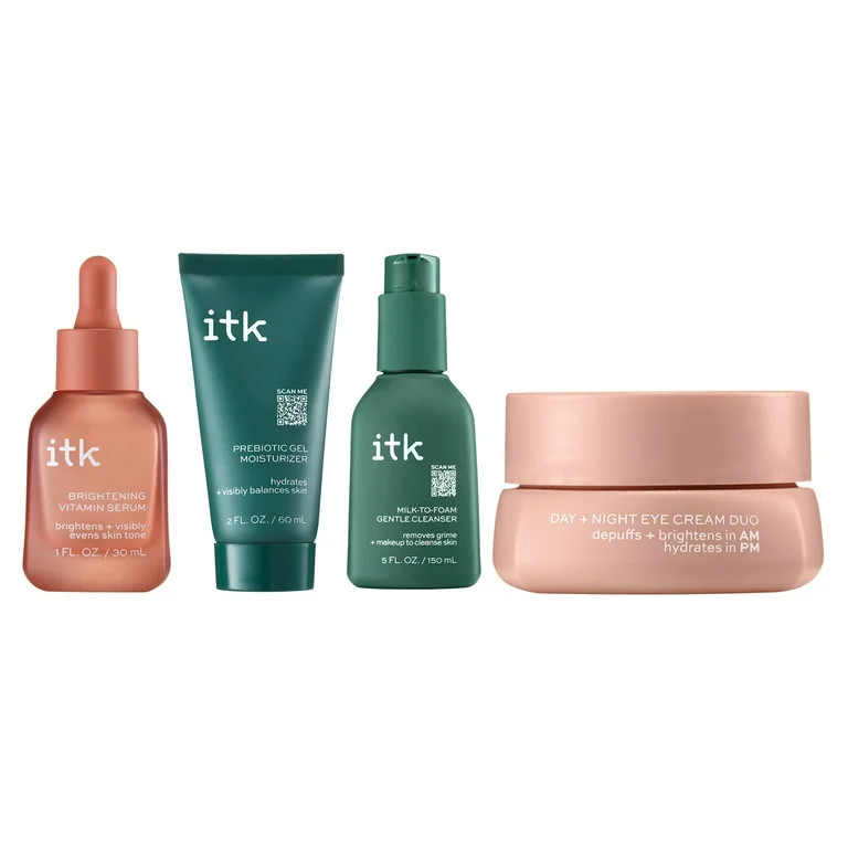 ITK Cleanse, Treat + Hydrate Best Sellers | 2-in-1 Milk-To-Foam Face Wash & Makeup Remover | Brig... | Walmart (US)