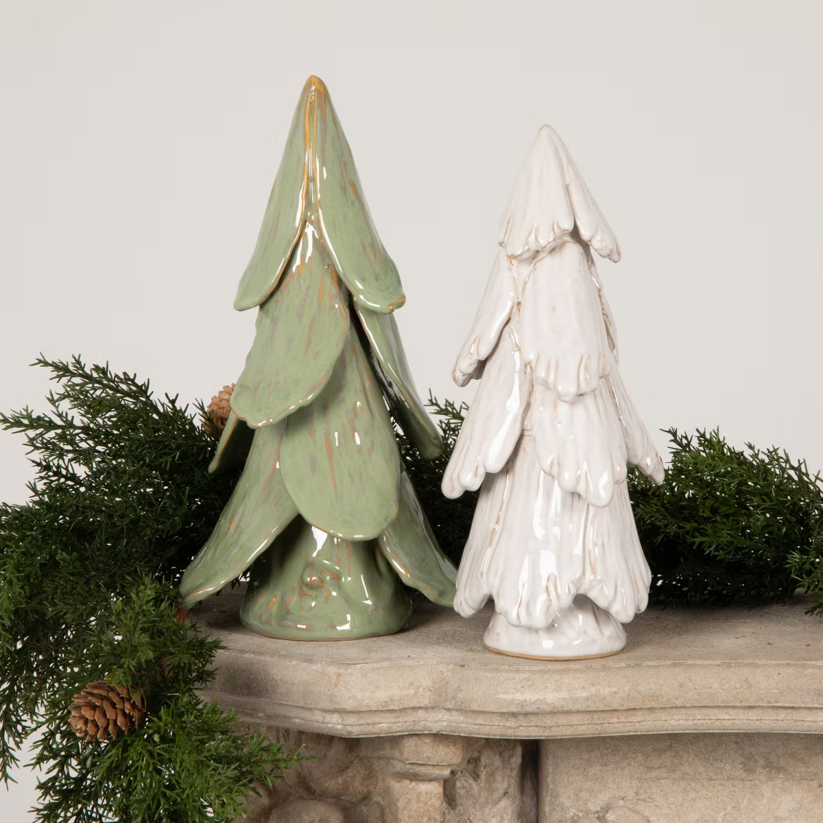 Storied Home Handmade Stoneware Tree, Mint, Reactive Glaze Finish | Target