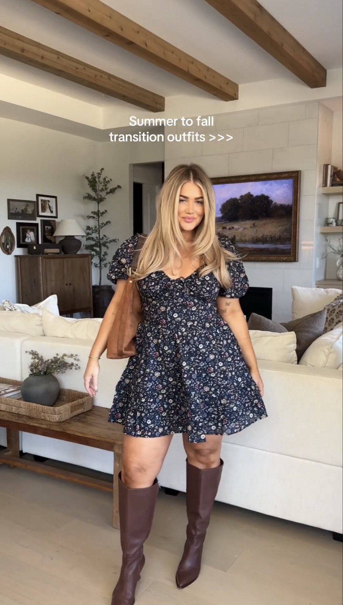 Fall dress! Obsessed with this for fall! This would be so cute for family photos🤎 

#LTKSeasonal #LTKSaleAlert #LTKMidsize