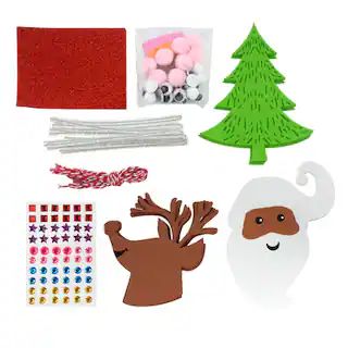 Christmas Tree & Santa Group Felt Ornament Craft Kit by Creatology™ | Michaels | Michaels Stores