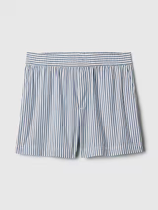 Organic Cotton Striped Poplin Shorts | Gap (US)
