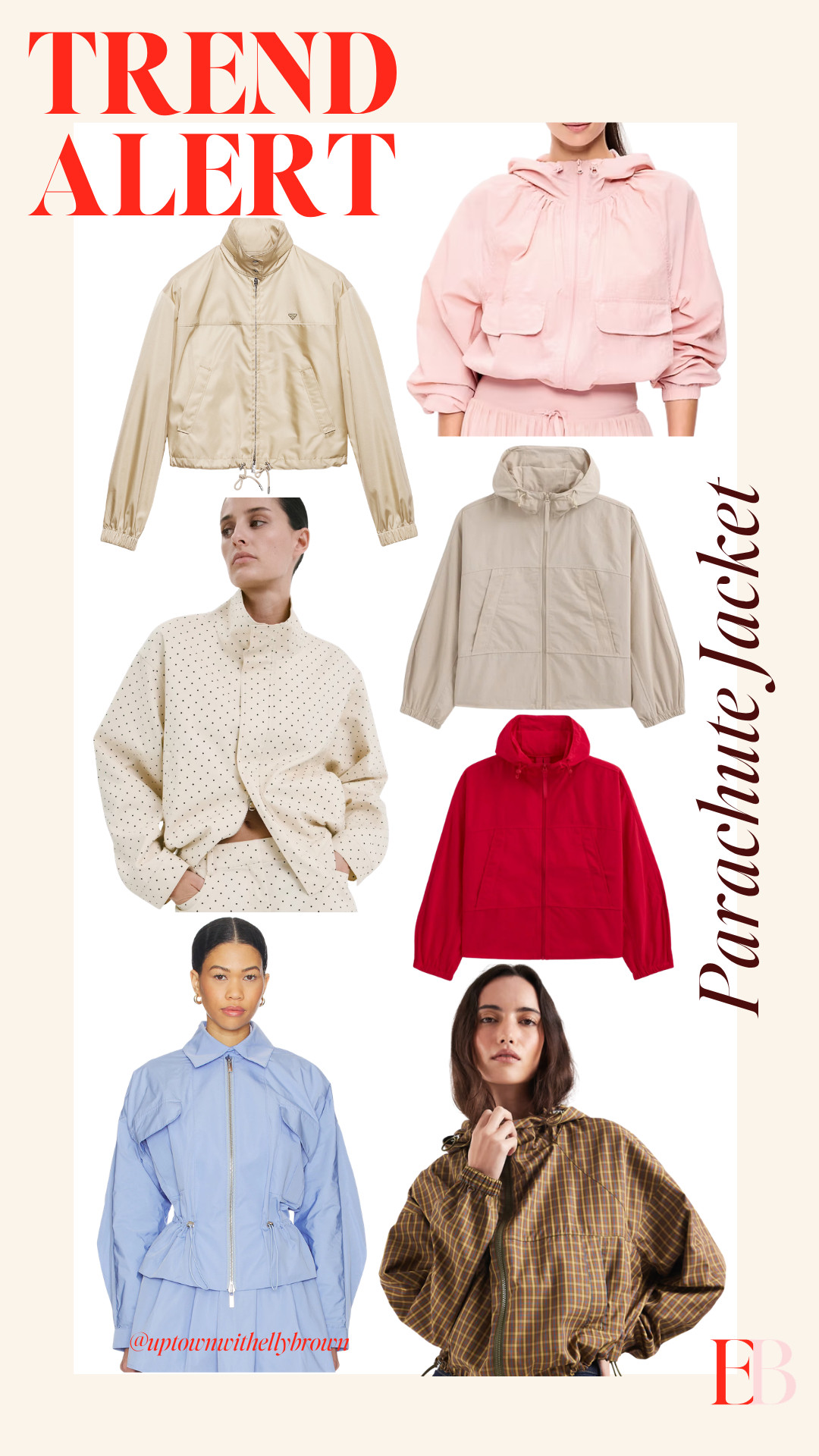 The parachute jacket is having a full moment and honestly it makes sense — it's the one trend that works whether you're running errands or actually trying.
I pulled together six of my current favorites across price points because this is one of those silhouettes where the $98 version and the $300 version can both look right depending on how you style it. The key is fit through the shoulder — too boxy and it reads sloppy, proportioned correctly and it looks intentional.
What I love about this trend for Houston specifically: it's light enough for our five-minute winters but structured enough to actually count as an outfit layer. Wear it over a ribbed tank and straight-leg jeans, throw it over a slip dress for that casual-but-put-together thing, or use it as your travel jacket when you need something that packs flat and photographs well.
A few in this collage are running low on sizes, so if something catches your eye, don't sit on it.  #trendalert 

 #LTKootd