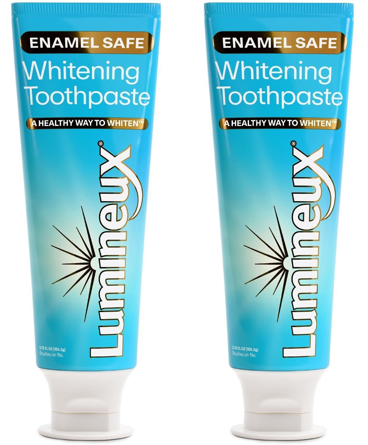 Lumineux Teeth Whitening Toothpaste 2 Pack Peroxide Free Enamel Safe for Sensitive Whiter Teeth, ... | Amazon (US)