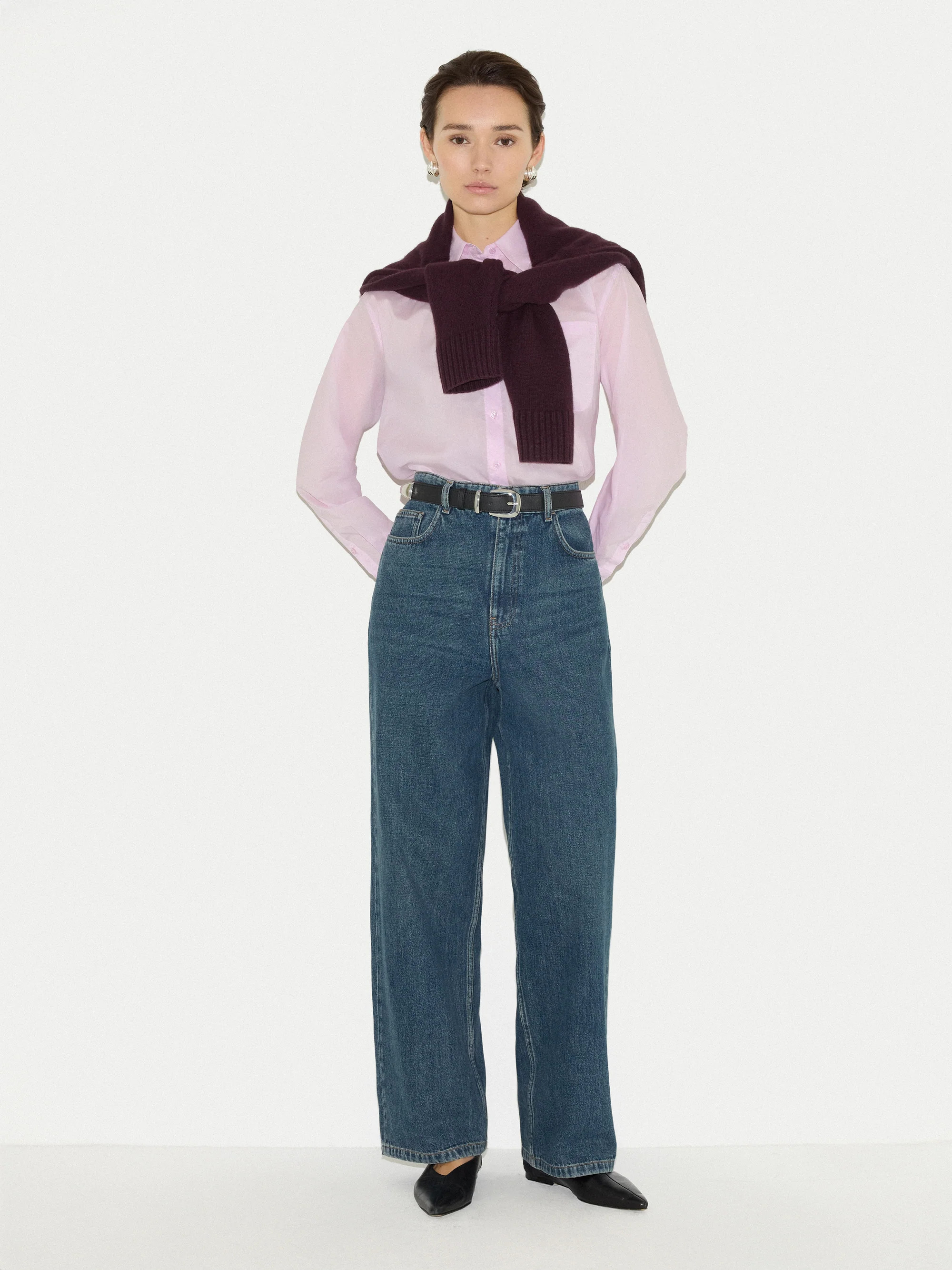 Lucia High Waisted Jean | Vintage Mid Blue | Jigsaw (UK)