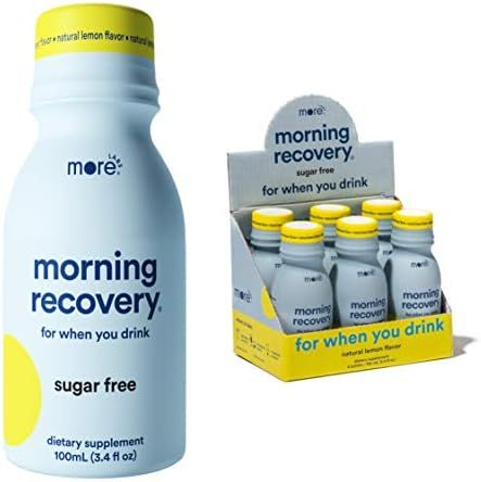 Morning Recovery: Patent-Pending Liver Detox Drink (Pack of 6) - New & Improved Sugar Free Lemon ... | Amazon (US)