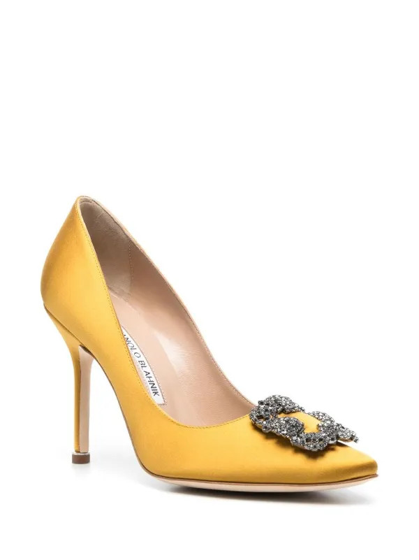 Hangisi 105mm satin pumps | Farfetch Global