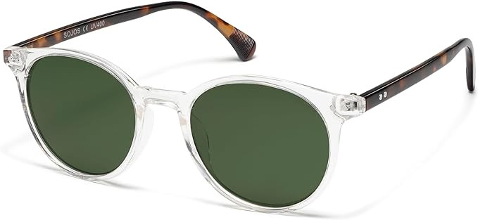 SOJOS Trendy Round Sunglasses for Women and Men | Amazon (US)