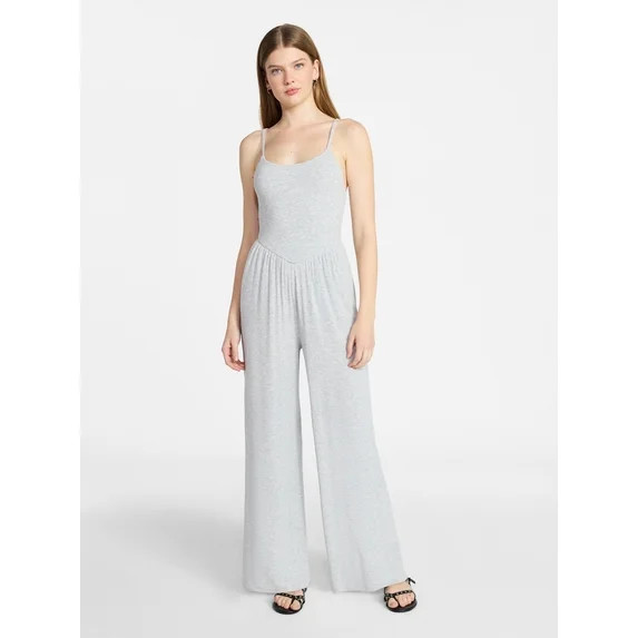 No Boundaries Sleeveless Cami Jumpsuit, Women's XXS-XXL | Walmart (US)