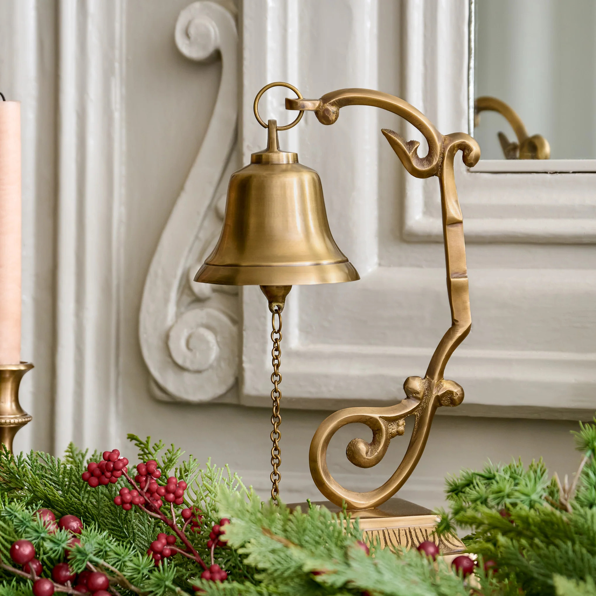 Antique-Inspired Corinne Brass Bell | Magnolia
