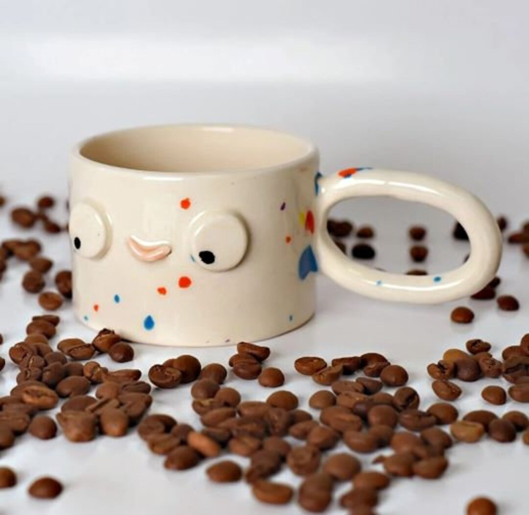 Handmade Ceramic Mug with Long Handle - Perfect Coffee or Tea Cup for Break Time - Housewarming o... | Etsy (CAD)