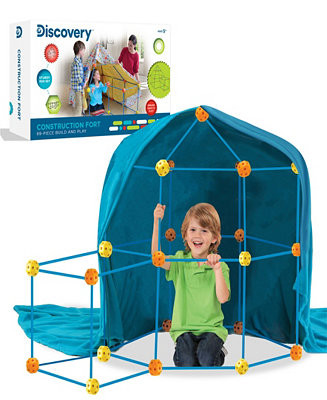 Discovery Kids Flexible Construction Fort, Set of 69 - Macy's | Macy's
