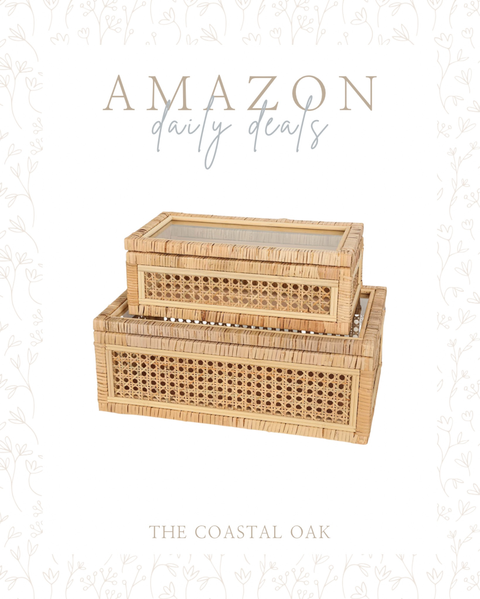 Rattan boxes on sale on Amazon right now! Love these for shelf styling or storage around the house.

sale coupon amazon home rattan storage boxes coastal home decor

#LTKunder100 #LTKsalealert #LTKhome