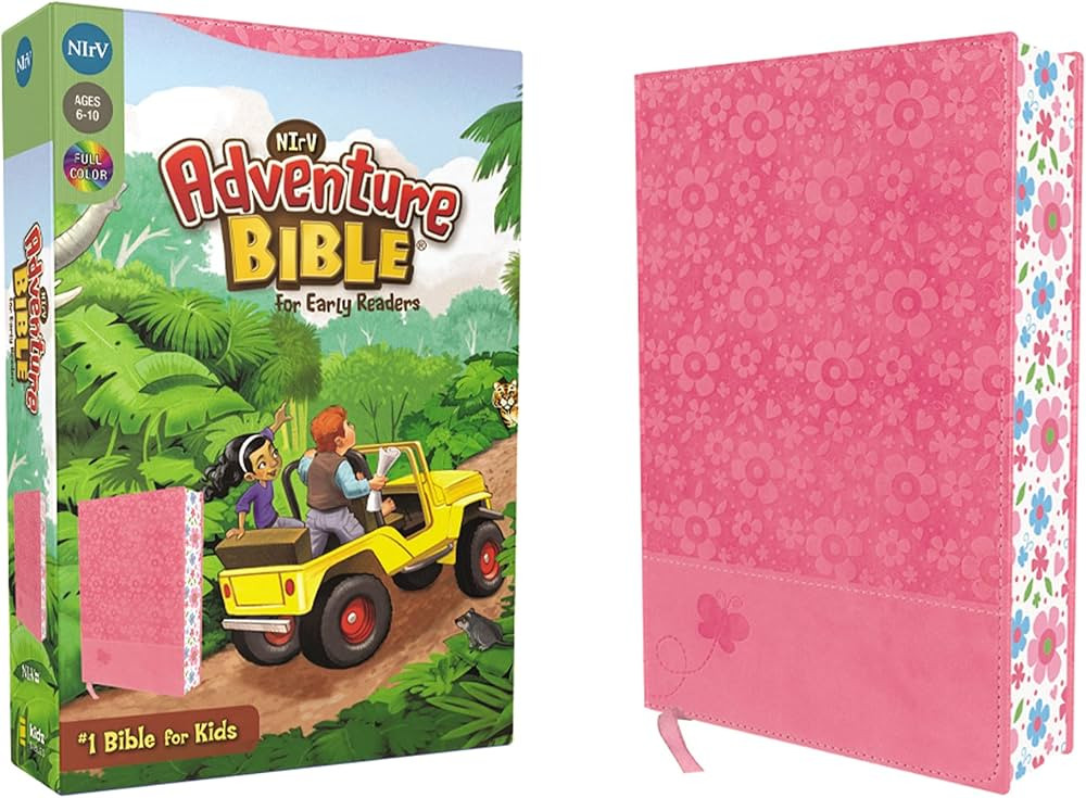 NIrV, Adventure Bible for Early Readers, Leathersoft, Pink, Full Color | Amazon (US)
