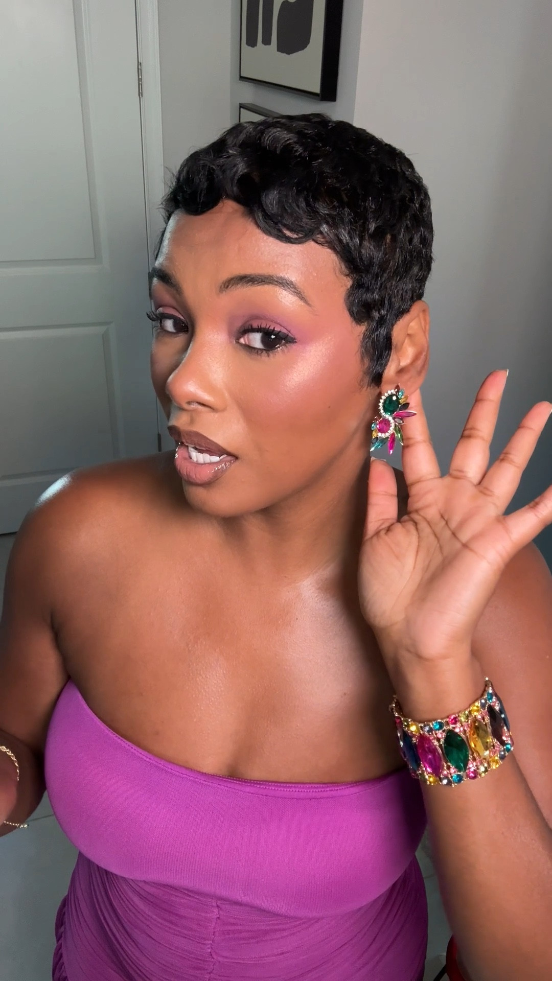 These earrings were so cute! I linked both options. 