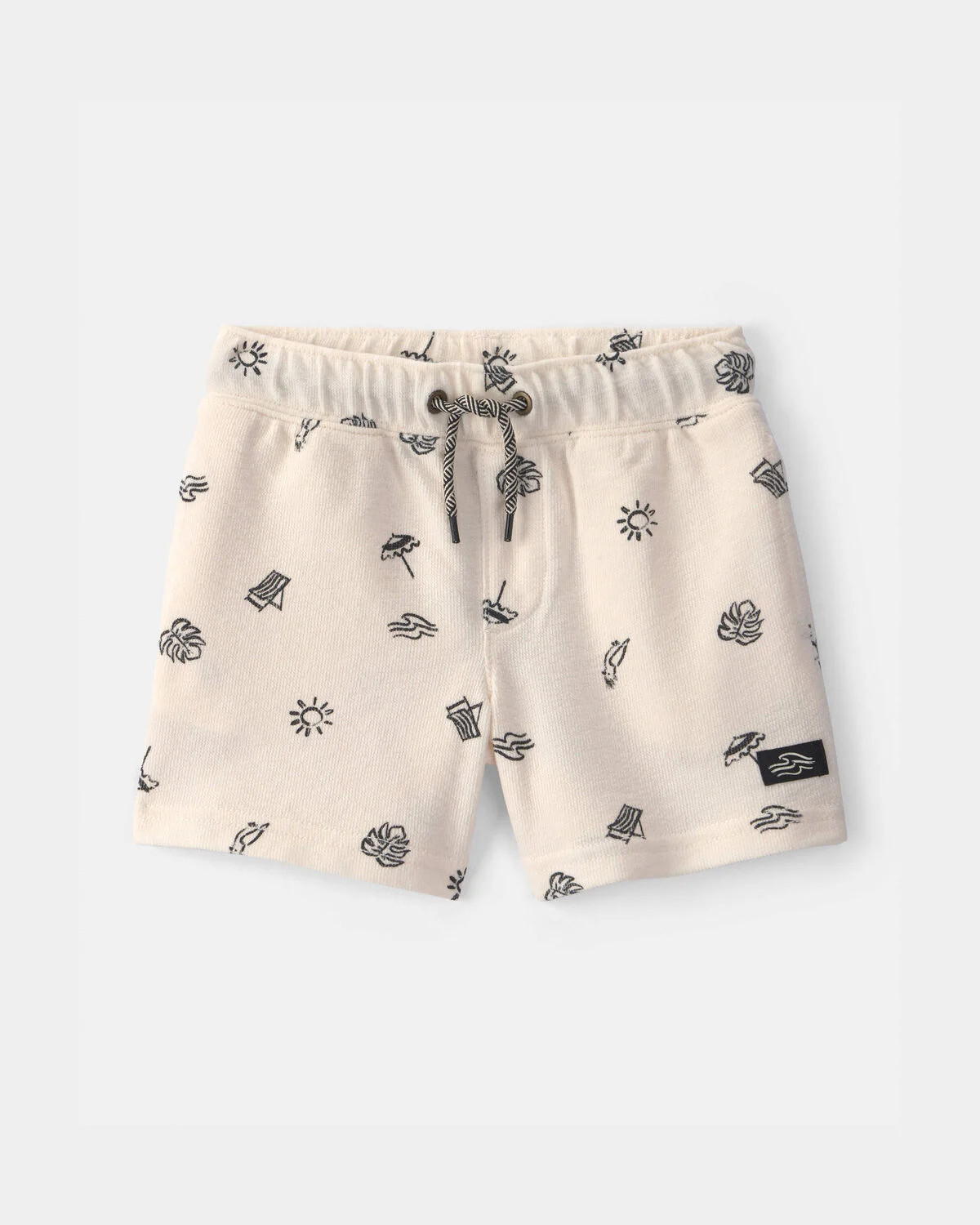 Toddler Boy Beach Shorts - Black/Ivory | Carter's Inc