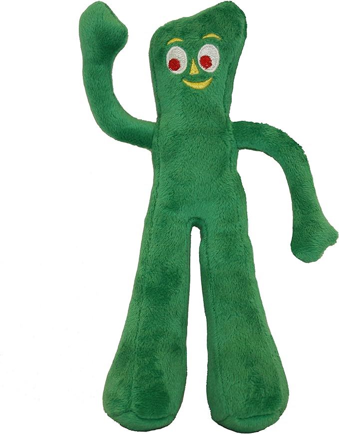 Multipet Gumby Plush Filled Dog Toy, Green, 9 inch (Pack of 1) | Amazon (US)