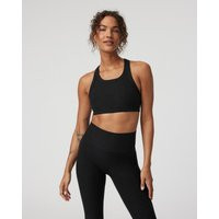 Vuori Elevation Racer Bra | Black Heather | Large | Vuori Clothing (US & Canada)