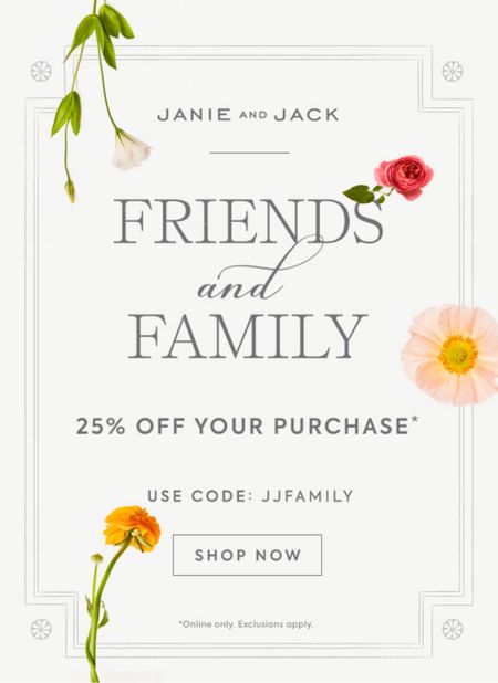 ✨Janie & Jack Family & Friends: USE CODE ‘JJFAMILY’✨

Birthday party gift
Wedding guest dress
Vacation outfit
Easter gift guide
Summer dress
Summer fashion
Spring dress
Spring fashion 
Spring outfit 
Easter dress 
Easter outfit
Easter party
Gift for girl
Gift for boy
Gift for baby 
Dresses
Floral dress
Girl purse
Girl bag
Girl headband 
Girl hair accessories 
Girl accessories 
Cuddle and kind doll
Easter kids book
Easter basket ideas
Ruffles
Chiffon 
Twirl 
Spring decor
Easter decor 

#Easter #LTKGiftGuide #LTKMostLoved #liketkit #LTKbump #LTKwedding #LTKsalealert #LTKfamily #LTKstyletip #LTKshoecrush #LTKparties #LTKfindsunder50 #LTKfindsunder100 #LTKSeasonal #LTKSpringSale

#LTKkids #LTKbaby #LTKswim