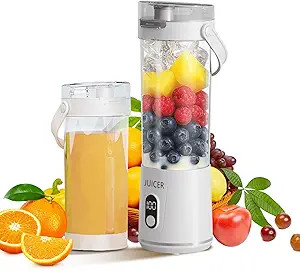 Portable Personal Electric USB Juicer，600ML Mini Blender Portable Blender For Shakes and Smooth... | Amazon (US)