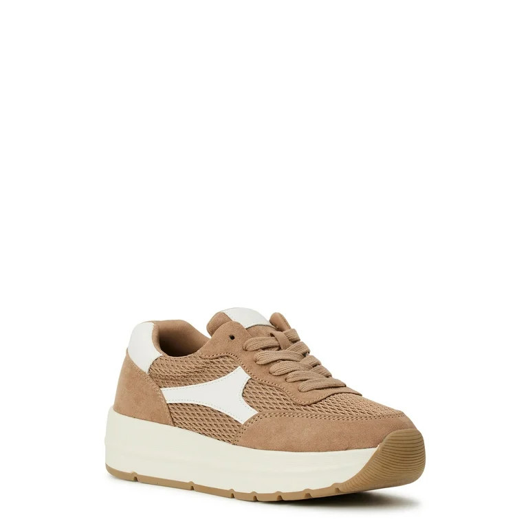 Time And Tru Women's Platform Retro Sneaker | Walmart (US)