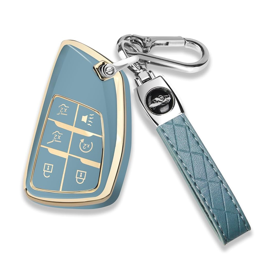QBUC for Chevy Key Fob Cover with Keychain Soft TPU Protection Case Compatible with 2021-2026 Che... | Amazon (US)