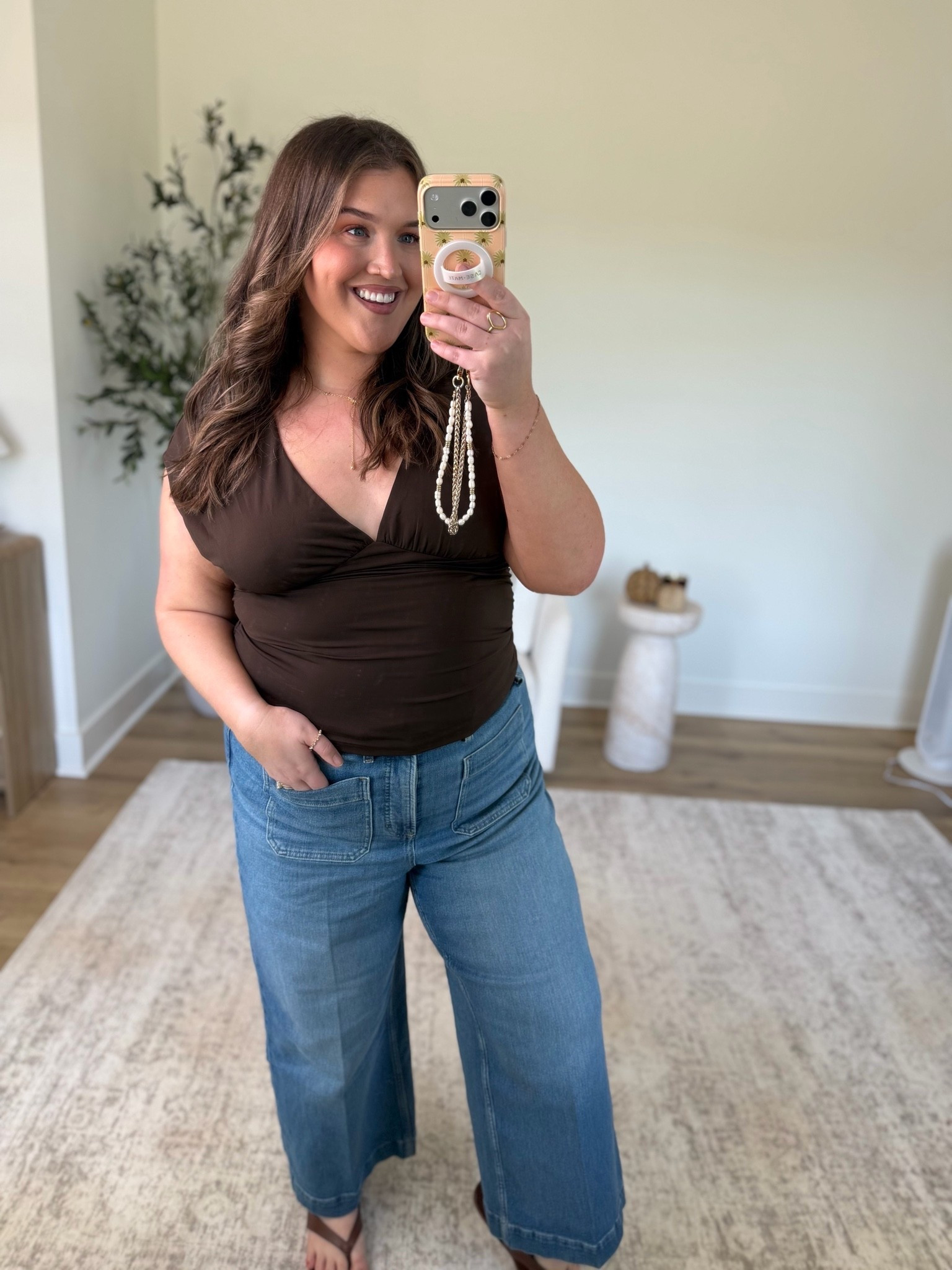 Outfit of the day for my hair appointment 💇🏼‍♀️ 🤎✨ This top feels so high quality for the price! Wearing a size XXL and 1X in jeans. Casual everyday plus size outfit inspo early Fall

#LTKootd #LTKSeasonal #LTKPlusSize