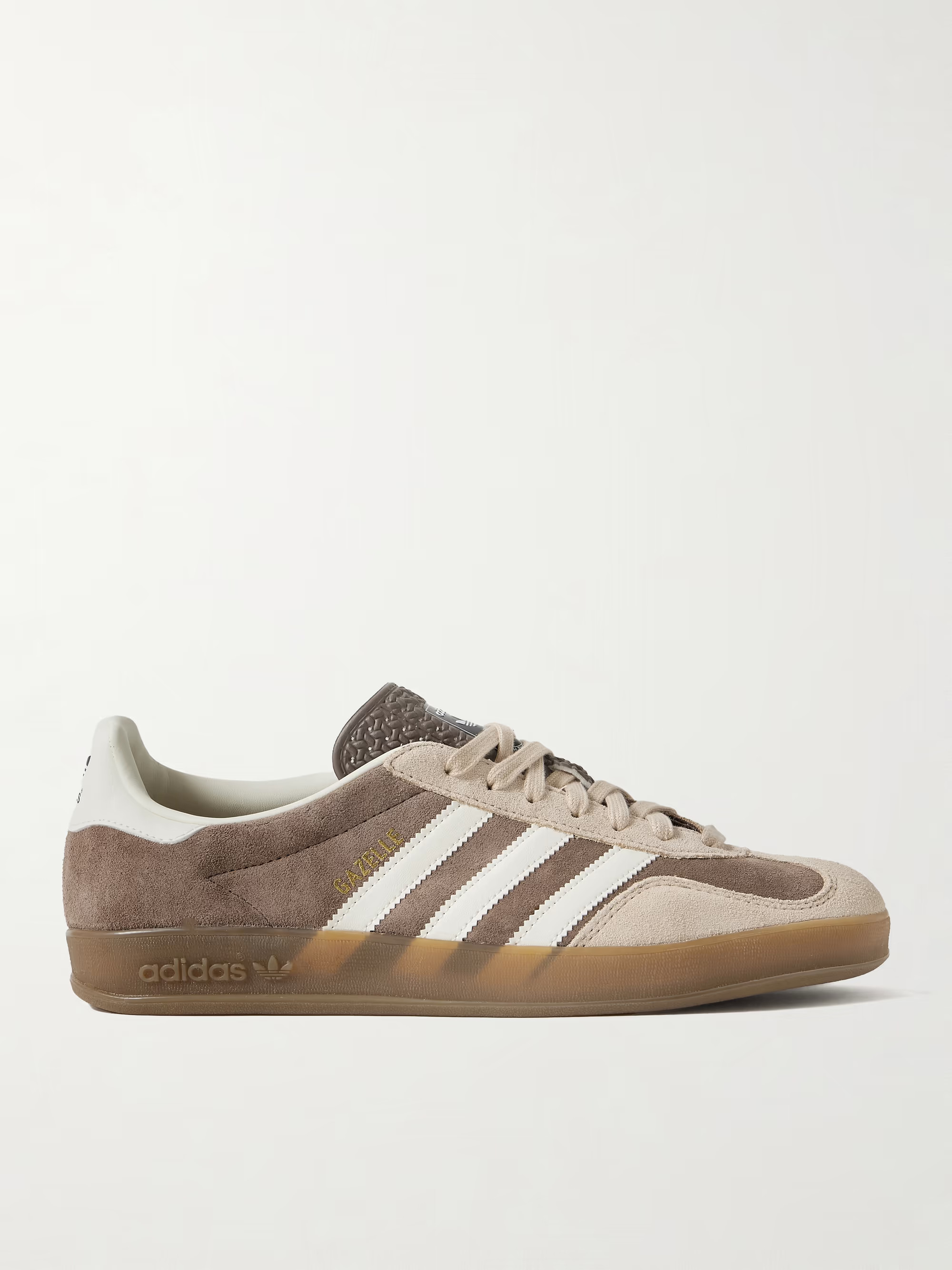 Gazelle Indoor leather-trimmed suede sneakers | NET-A-PORTER (UK & EU)