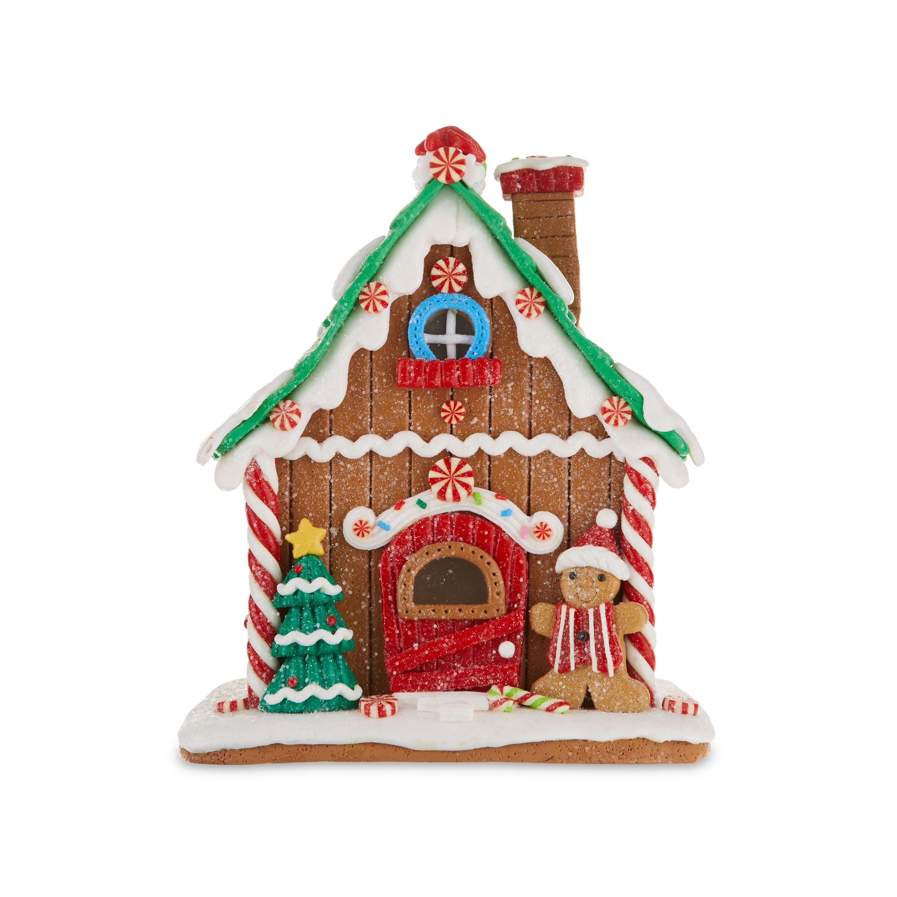 Christmas Village Light-Up Gingerbread House, 8", by Holiday Time | Walmart (US)